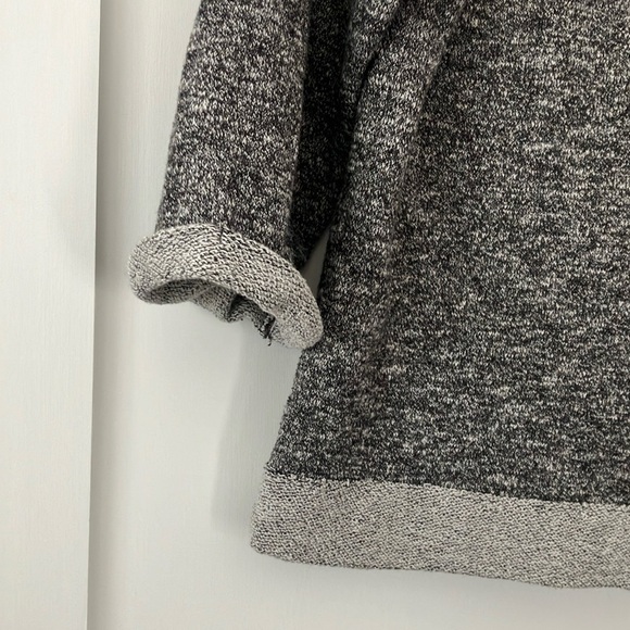 Bobi women’s medium size heather/ charcoal Gray sweatshirt 3/4 sleeve  Sweater - Picture 6 of 16